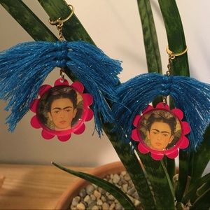 Frida dangle macrame earrings handmade brand new